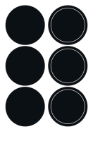 HERMA 15092 HOME krijtbord etiketten cirkels Bild 1