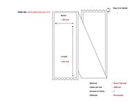 Ship-label 105 x 251mm, , Fanfold. Direct Thermal, 2000 ,