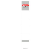 Ordnerrückenschild maX.file EINSTECK 5cm weiß 10er, kurz/schmal, 30 x 190 mm