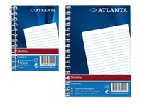 ATLANTA Notitieboek met spiraal, 105 x 74 mm, Gelinieerd (blok 50 vel)