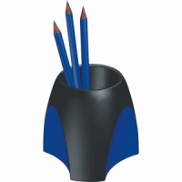 Stifteköcher Delta schwarz/blau