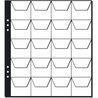 Münzhüllen 20 Fächer/45mm 5 Hüllen