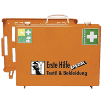 Erste-Hilfe-Koffer Spezial MT-CD Österreich-Norm Erweit. Textil & Bekl. orange