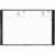 Kalender Maor 8,5x13cm Velcro schwarz 2024