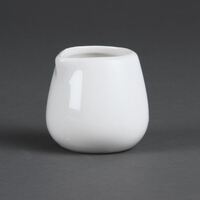 Olympia Whiteware Cream and Milk Jugs in White - Porcelain - 228 ml 8 Oz - 12 pc