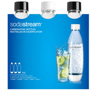 SodaStream Zubehör PET Flasche 3-Pack *schwarz/weiß*