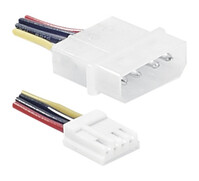 Câble d alimentation Molex / Floppy - 20 cm