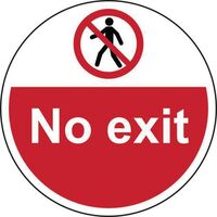 Floor Signs - no exit