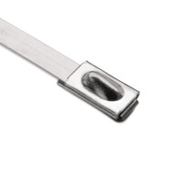 Edelstahl-Kabelbinder, ball-/kugelverschluss, 362.0x4.6mm, Ø12.0-102.0mm, metall, 100ST