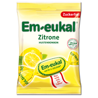 Em-eukal Zitrone zuckerfrei, Hustenbonbon, 75g Beutel