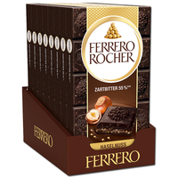 Ferrero Rocher Zartbitter, Schokolade, 8 Tafeln je 90g