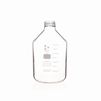 Laborflasche GLS80 10 Ltr. Weithals klar dickwandig ohne Schraubverschluss und Ausgießring