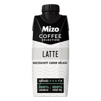 Kávés tej MIZO Coffe Selection Latte hozzáadott cukor nélkül UHT 0,33L