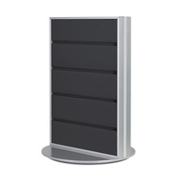 FlexiSlot® Slatwall Table Display "Style" | anthracite grey similar to RAL 7016