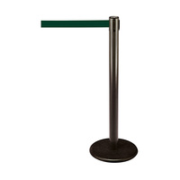 Barrier Post / Barrier Stand "Guide 28" | black green similar to Pantone 3302 C 2300 mm