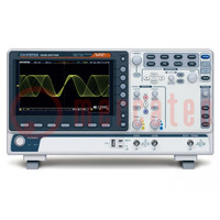 Osciloscopio: digital; DSO; Ch: 2; 100MHz; 1Gsps; 10Mpts; LCD TFT 8"