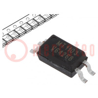 Optokoppler; SMD; Ch: 1; OUT: Transistor; UIsol: 3,75kV; Uce: 70V