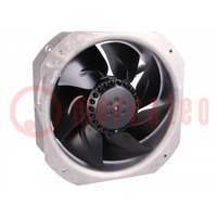 Fan: AC; axial; 115VAC; 225x225x80mm; 880m3/h; ball bearing; IP44