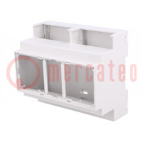 Enclosure: for DIN rail mounting; Y: 90mm; X: 106mm; Z: 53mm; PPO
