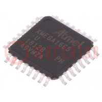 IC: AVR Mikrocontroller; TQFP32; Unterbr.﻿ Außen: 26; Cmp: 2; 0,8mm