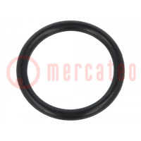 Joint O-ring; caoutchouc NBR; Thk: 2,5mm; Øint: 19mm; noir