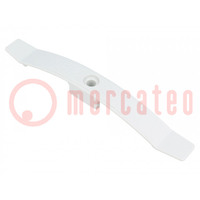 Holder; polyamide; light grey; Ømount.hole: 6mm; W: 20mm; L: 166mm