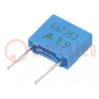 Capacitor: polyester; 0.0047uF; 40VAC; 63VDC; 5mm; ±5%; -55÷125°C
