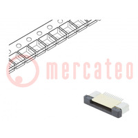 Connector: FFC/FPC; horizontaal; PIN: 12; ZIF; SMT; 500mA; vertind