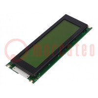 Display: LCD; graphical; 240x64; STN Positive; 180x65x16mm; 5.2"