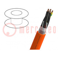 Wire: servo drive; MOTIONLINE® ADVANCED; 4G10mm2; orange; Cu; PVC
