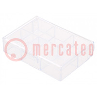 Container: collective; with partitions; 75x51x15mm