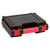 Container: transportation case; ABS; black,red; 273x222x84mm
