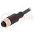 Connection lead; M12; PIN: 4; straight; 10m; plug; 250VAC; 4A; PUR
