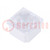 Lentille LED; carré; polycarbonate; transparent; 45°; H: 12,55mm