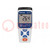 Multiméter: hőmérséklet; digitális; LCD; 4 digit (9999); Ch: 1
