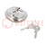 Padlock; stainless steel; round,shackle; A: 70mm; C: 10mm; B: 17mm