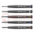 Kit: screwdrivers; precision; slot; 5pcs.