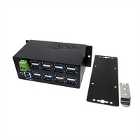EXSYS EX-1113HMS 16 port USB 3.0/3.1(Gen1) HUB Din-Rail-Kit 15KV ESD Überspannungs-Schutz