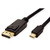 ROLINE Mini DisplayPort Kabel, v1.4, mDP - DP, ST - ST, schwarz, 1 m