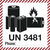 SafetyMarking Etikett UN 3481 Li-Ion Bat., Phone: zur Selbstbeschr., 100er Rolle