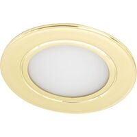 Produktbild zu Lampada LED ad incasso SL-Mono Spot 3000 K bianco caldo, ottonato lucido