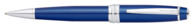 Kugelschreiber Bailey Blau-Lack, Chromplattierten Beschlägen, in Geschenkbox