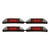Auto Türkantenschutz 2er Set mit Reflektor - aufsteckbar - Größe: 21,5 x 2 x 1,5 cm - schwarz/ rot