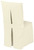 Stuhlhusse Biella; 42x44.5x94 cm (BxLxH); sekt