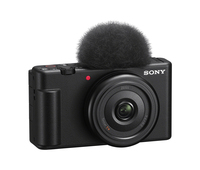 Sony Vlog camera ZV-1F di | Fotocamera digitale (schermo orientabile, video in 4K, slow motion, funzionalità per vlog) - Nera