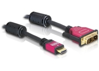 DeLOCK HDMI - DVI Cable 5.0m 5 m DVI-D Schwarz