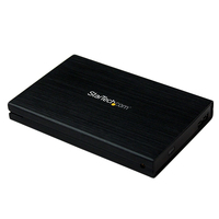 StarTech.com 2,5" Externes Festplattengehäuse mit UASP - SATA III 6 Gbit/s - USB 3.0 5Gbit/s SuperSpeed HDD/SSD Gehäuse aus Aluminium - Schwarz