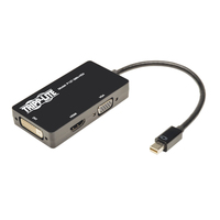 Tripp Lite P137-06N-HDV Keyspan Mini DisplayPort auf VGA/DVI/HDMI All-in-One Adapter/Videokonverter, schwarz, 15,24 cm