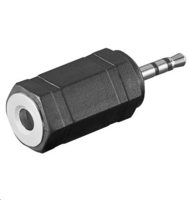 Microconnect AUDASM tussenstuk voor kabels 2.5mm 3.5mm Zwart
