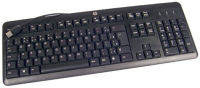 HP 672647-043 tastiera USB QWERTZ Tedesco Nero